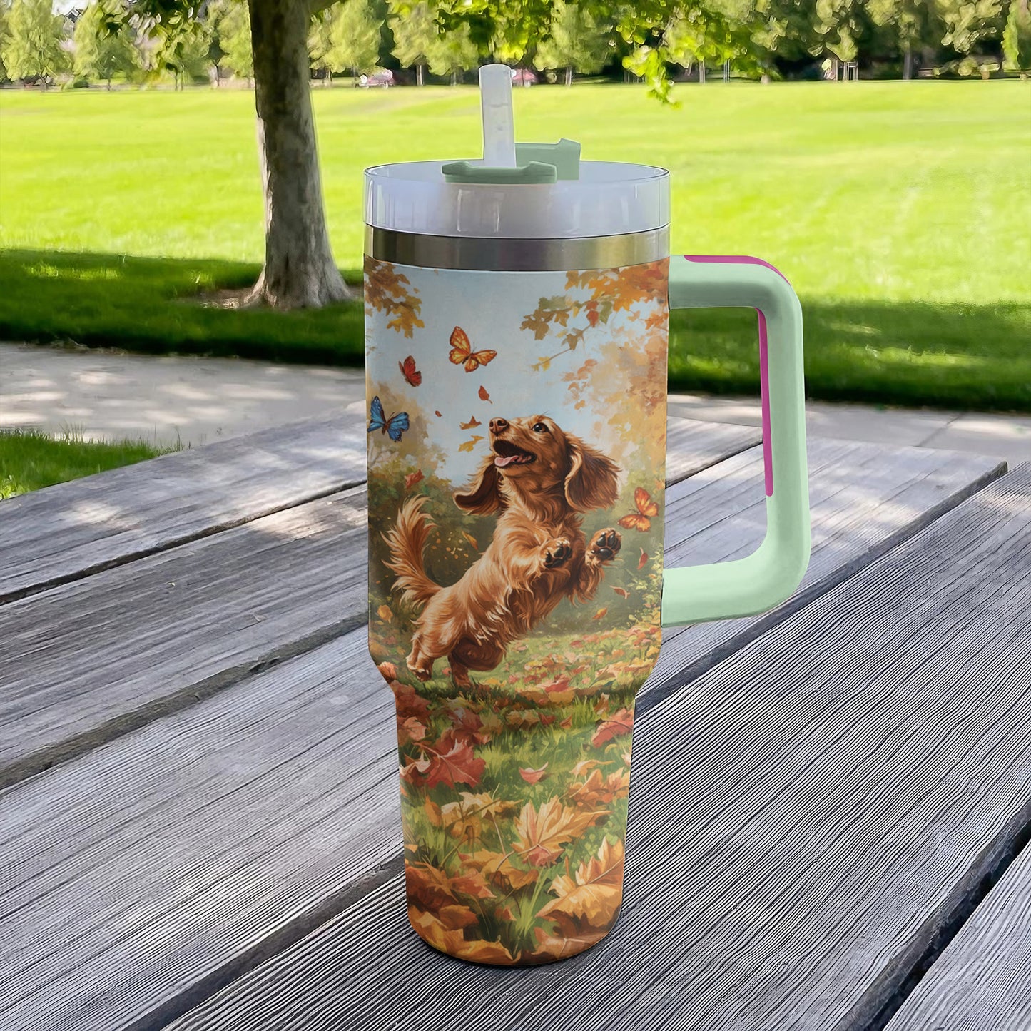 Shineful Tumbler Playful Dachshund Tumbler