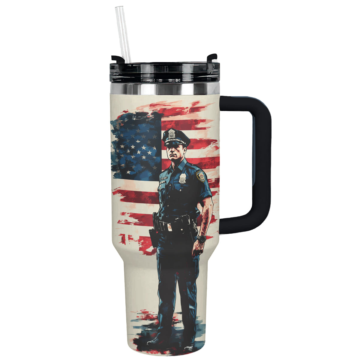 Shineful Tumbler American Police Officer
