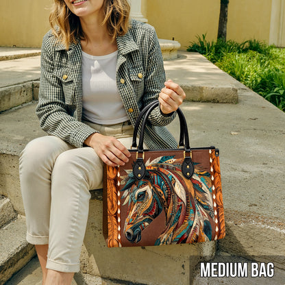 Shineful Leather Bag Tribal Horse Majesty
