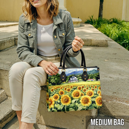 Shineful Leather Bag Sunflower Farmhouse Glory