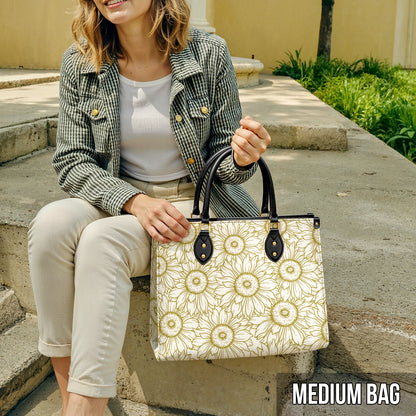 Shineful Leather Bag Golden Sunflower Grace