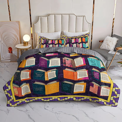 Shineful All Season Quilt 3-Piece Set - Book Lover's Haven