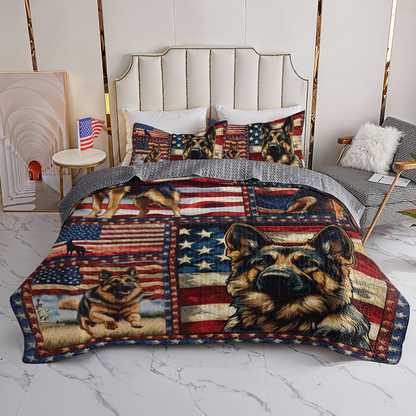 Shineful All Season Quilt 3-Piece Set American Spirit Shepherd