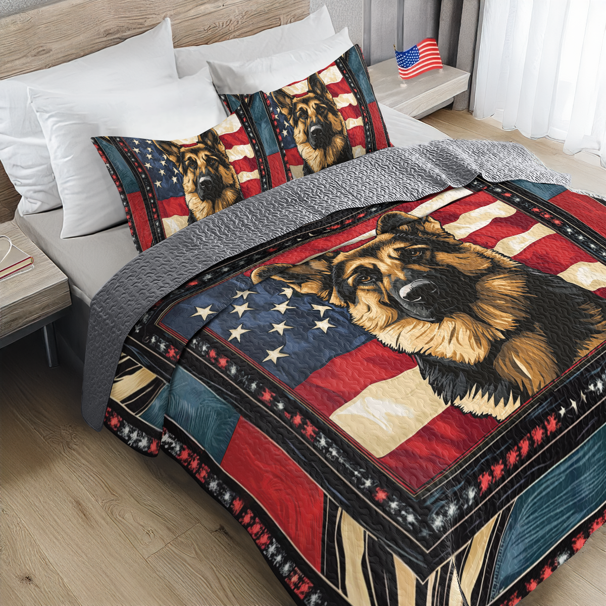 Shineful All Season Quilt 3-Piece Set American Pride Shepherd