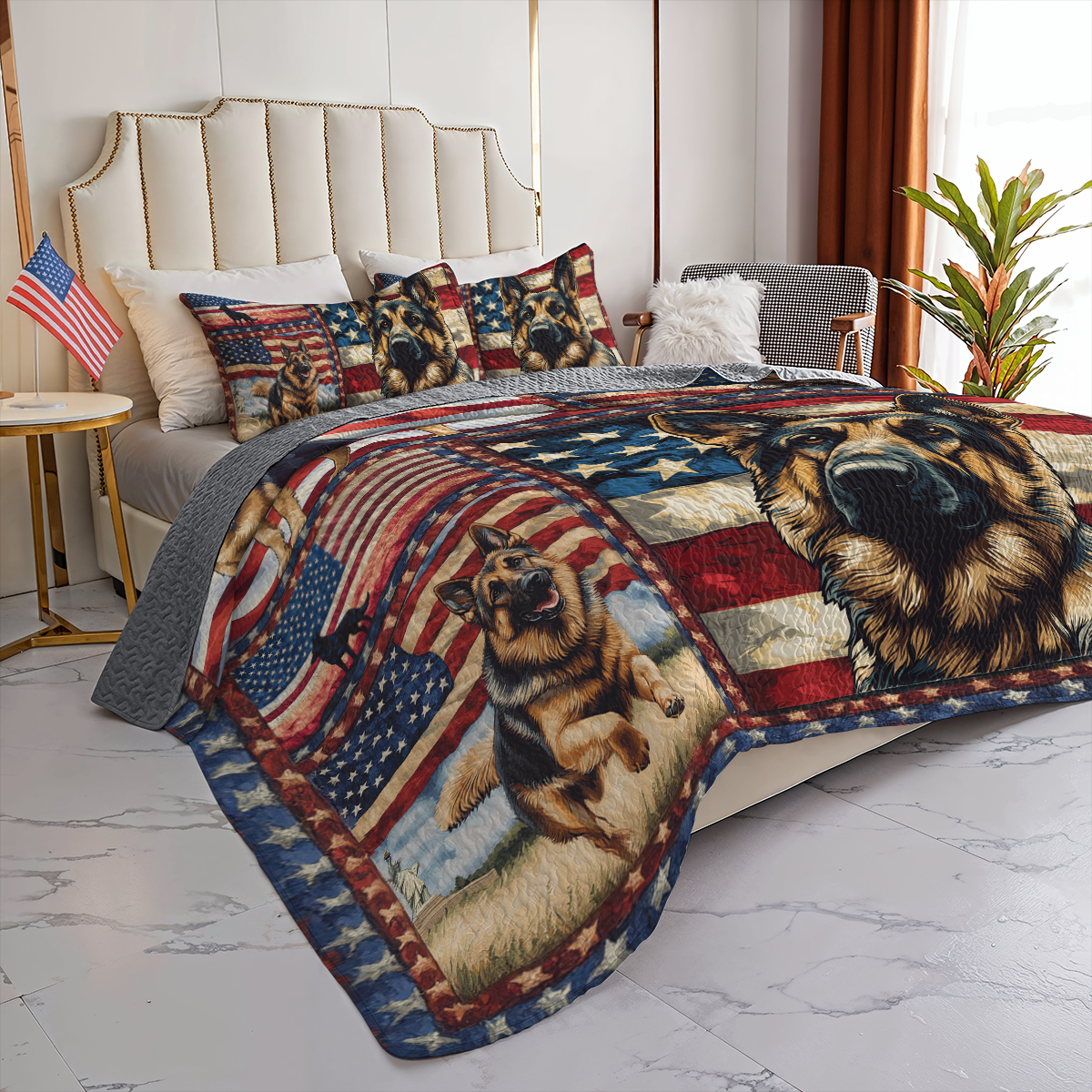 Shineful All Season Quilt 3-Piece Set American Spirit Shepherd