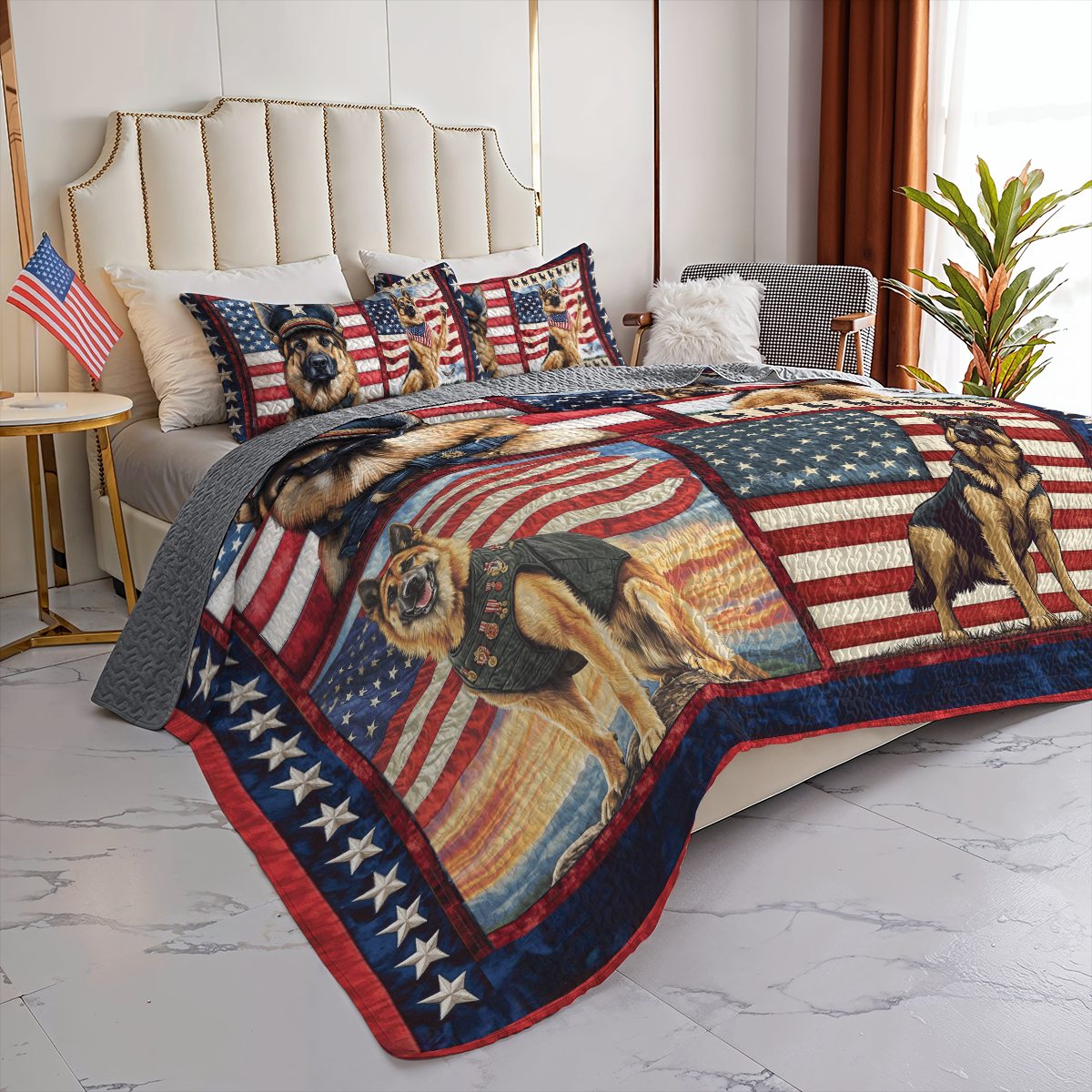 Shineful All Season Quilt 3-Piece Set United Shepherds of America