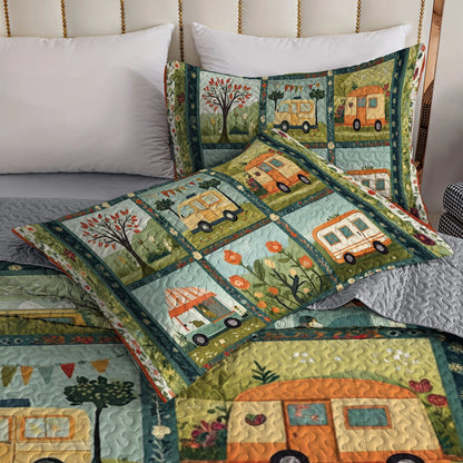 Shineful All Season Quilt 3-Piece Set Camper's Paradise