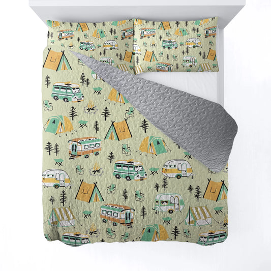 Shineful All Season Quilt 3-Piece Set Camp Life Blessings