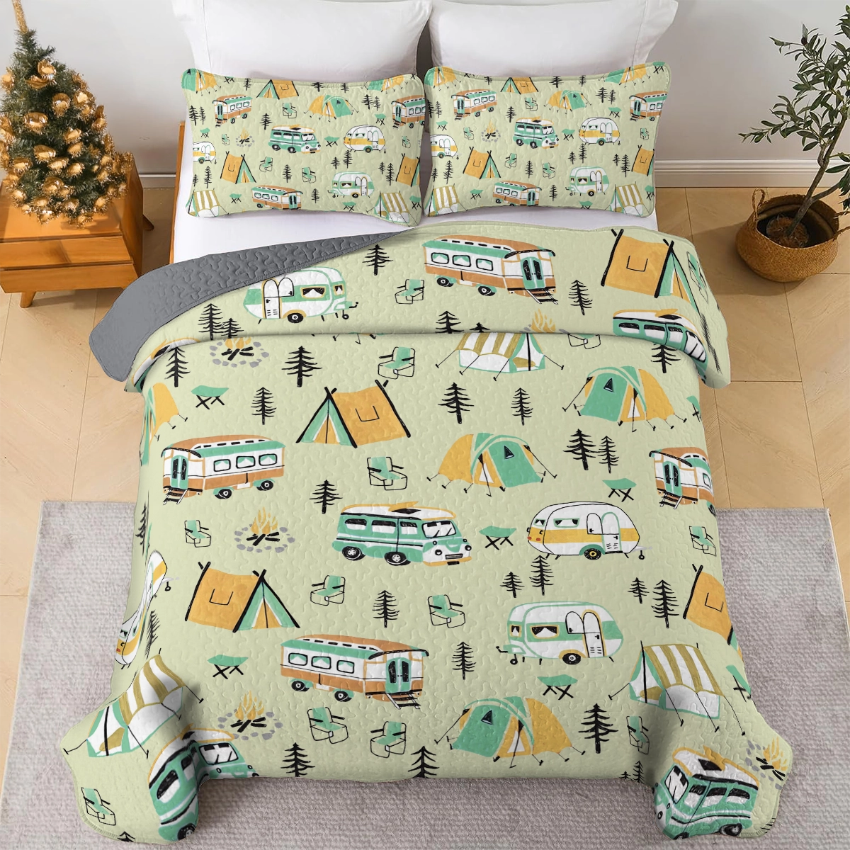 Shineful All Season Quilt 3-Piece Set Camp Life Blessings