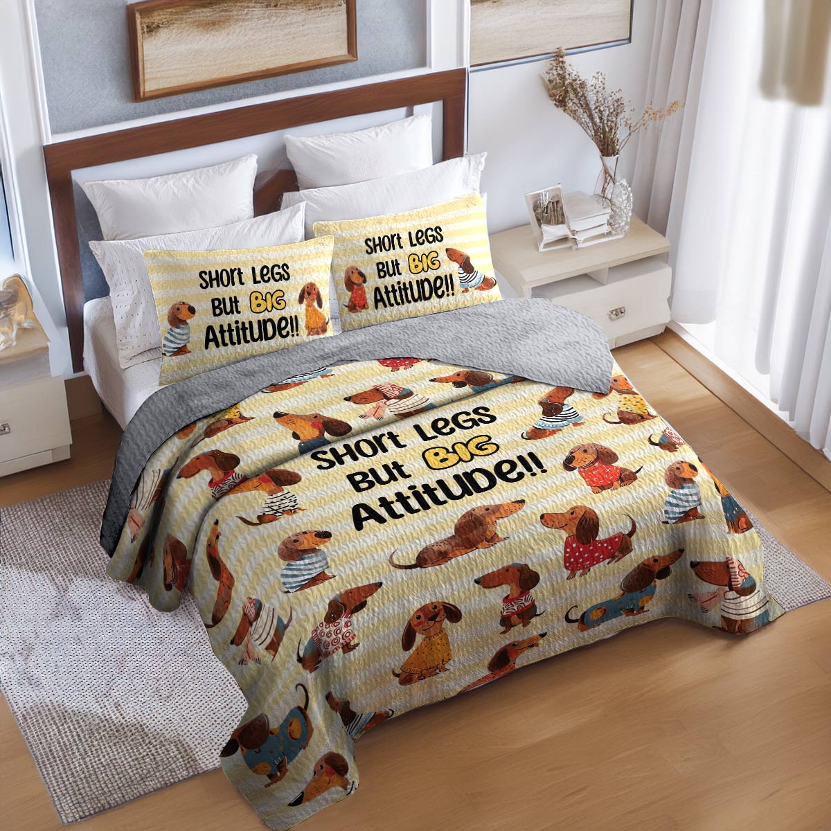 Shineful All Season Quilt 3-Piece Set Big Attitude