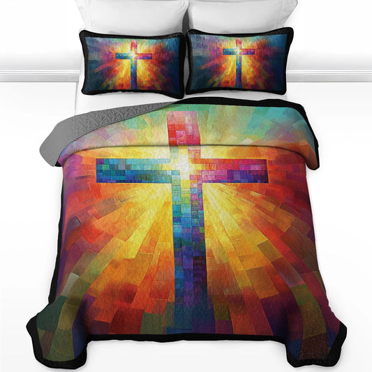 Shineful All Season Quilt 3-Piece Set - God's Light Shining Through