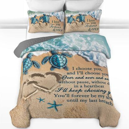 Shineful All Season Quilt 3-Piece Set Turtle Lover