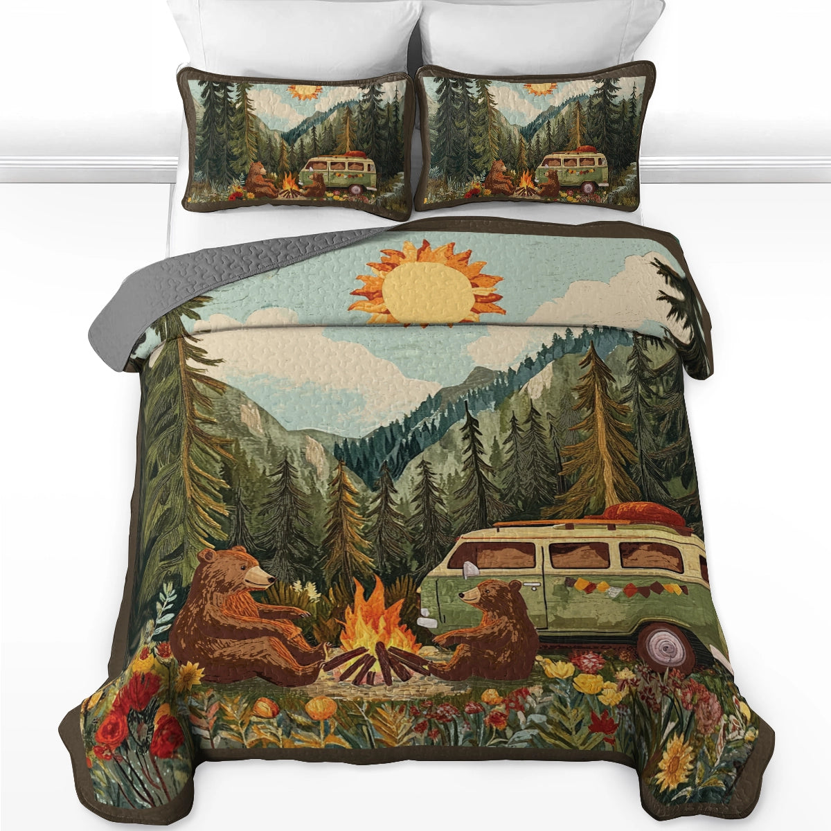 Shineful All Season Quilt 3-Piece Set - Bear Necessities Camping