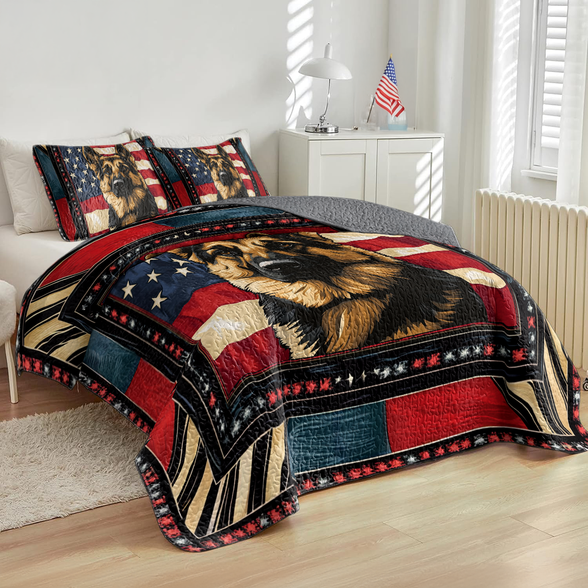 Shineful All Season Quilt 3-Piece Set American Pride Shepherd