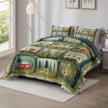 Shineful All Season Quilt 3-Piece Set Camper's Paradise