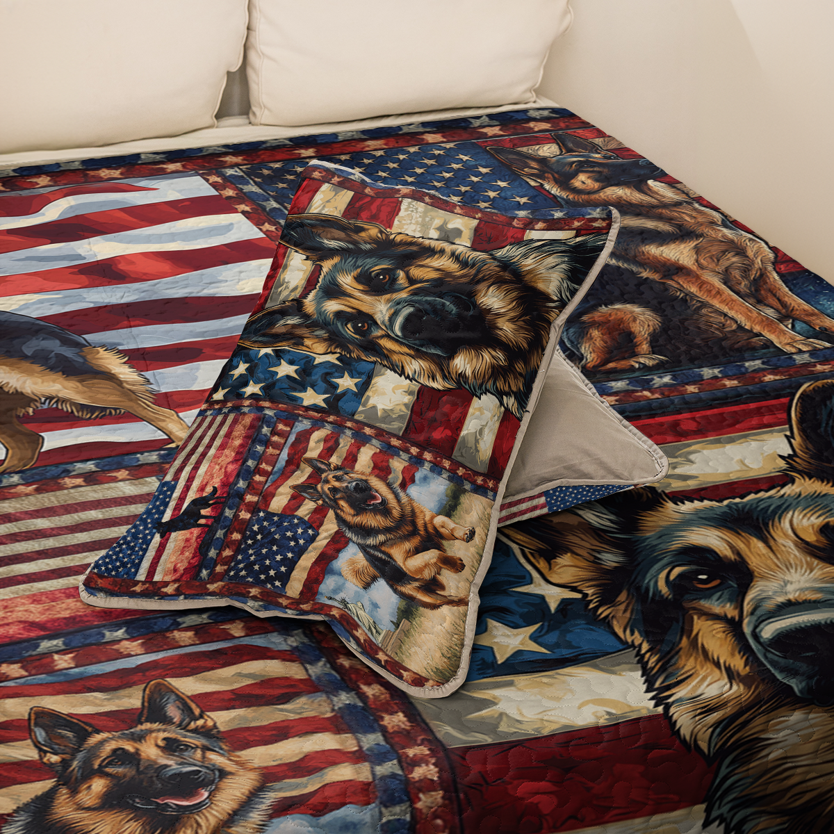 Shineful All Season Quilt 3-Piece Set American Spirit Shepherd