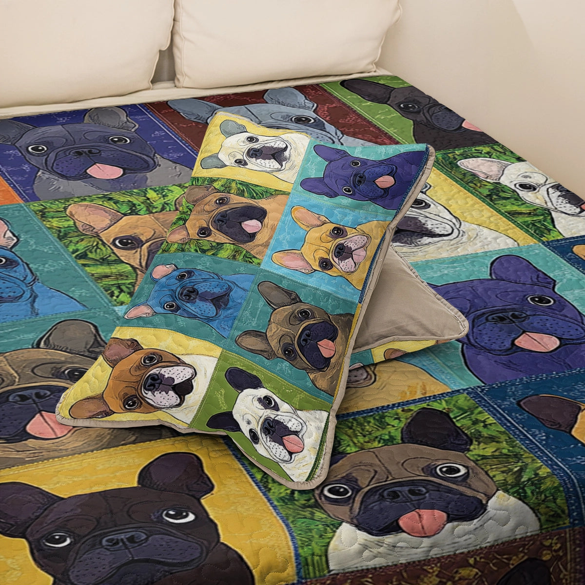 Shineful All Season Quilt 3-Piece Set - Frenchie Vibes
