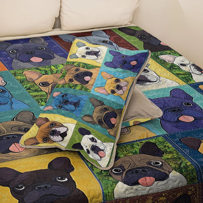 Shineful All Season Quilt 3-Piece Set - Frenchie Vibes