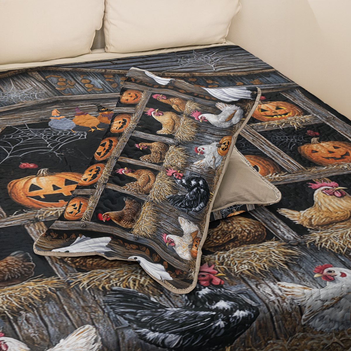 Shineful All Season Quilt 3-Piece Set Wicked Chicken Coop