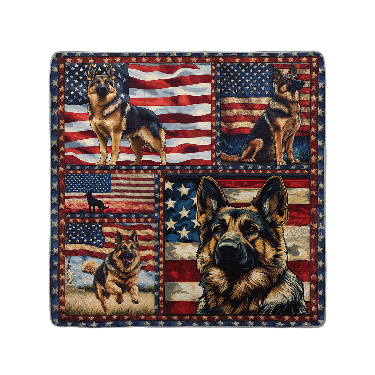 Shineful All Season Quilt 3-Piece Set American Spirit Shepherd