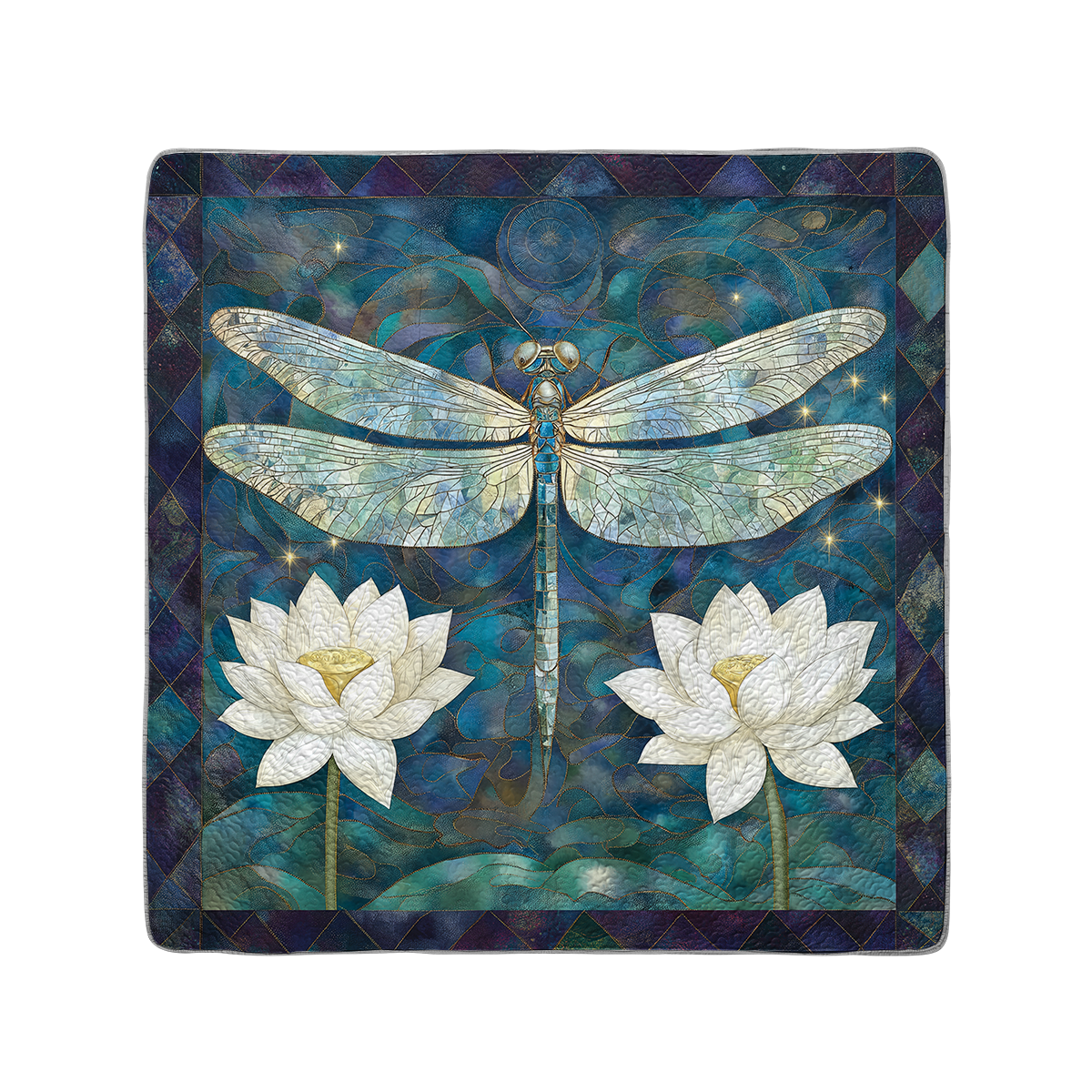 Shineful All Season Quilt 3-Piece Set Dragonfly Harmony
