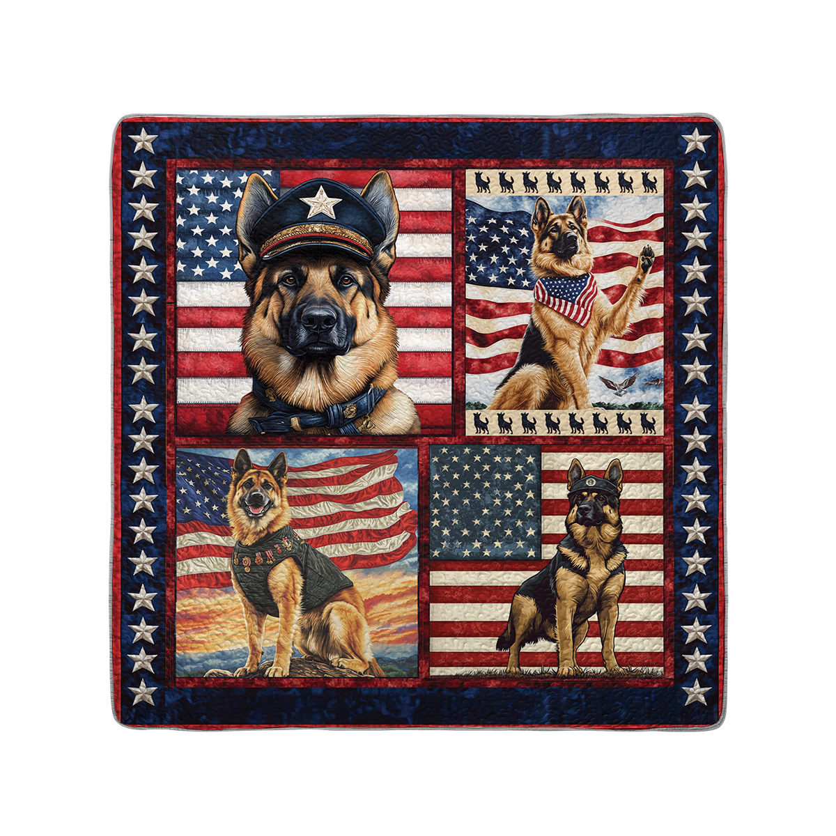 Shineful All Season Quilt 3-Piece Set United Shepherds of America