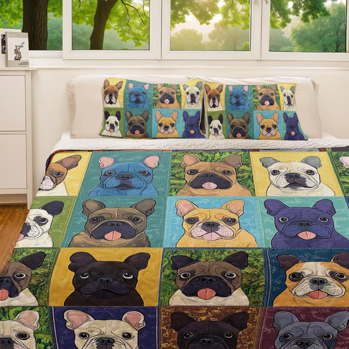 Shineful All Season Quilt 3-Piece Set - Frenchie Vibes