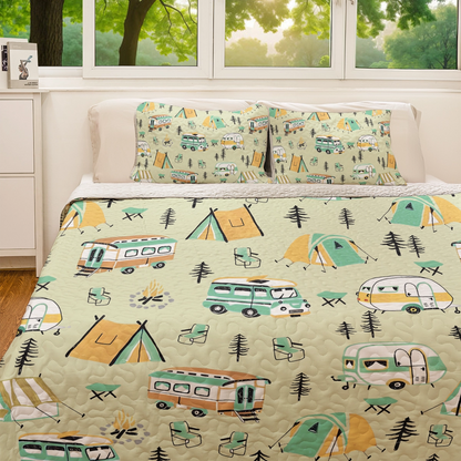 Shineful All Season Quilt 3-Piece Set Camp Life Blessings