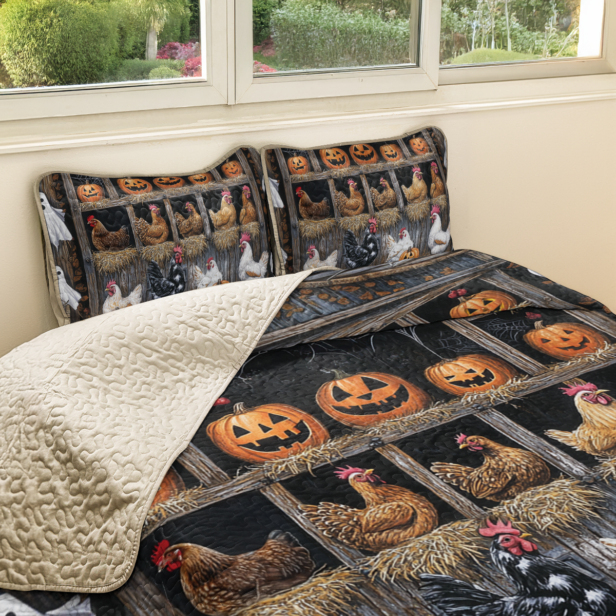 Shineful All Season Quilt 3-Piece Set Wicked Chicken Coop