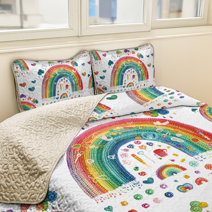 Shineful All Season Quilt 3-Piece Set Hooked on Color