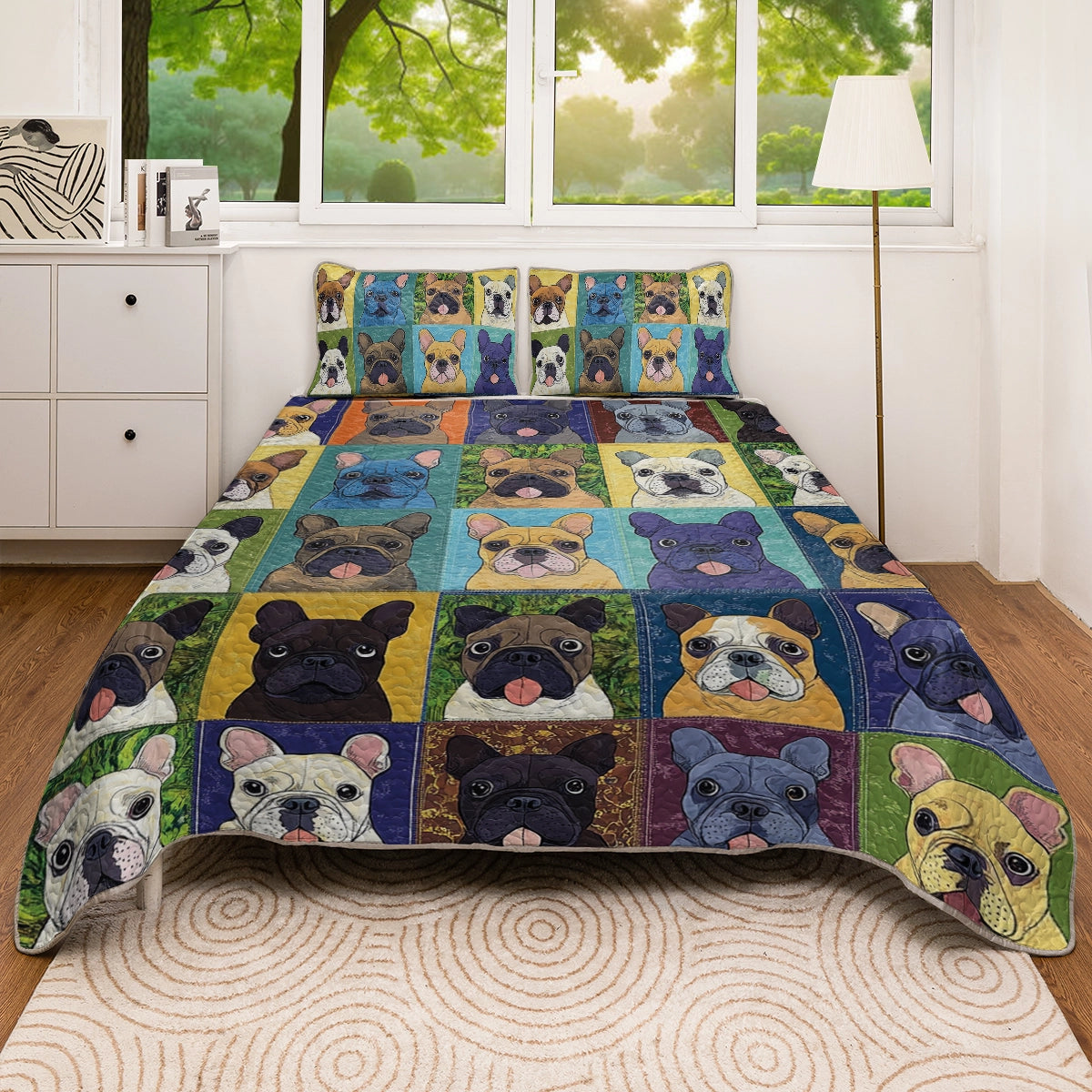Shineful All Season Quilt 3-Piece Set - Frenchie Vibes