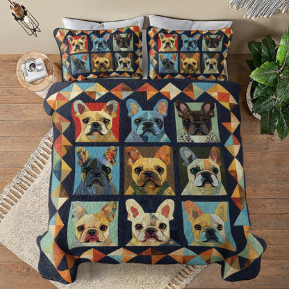 Shineful All Season Quilt 3-Piece Set - French Bulldog Charm
