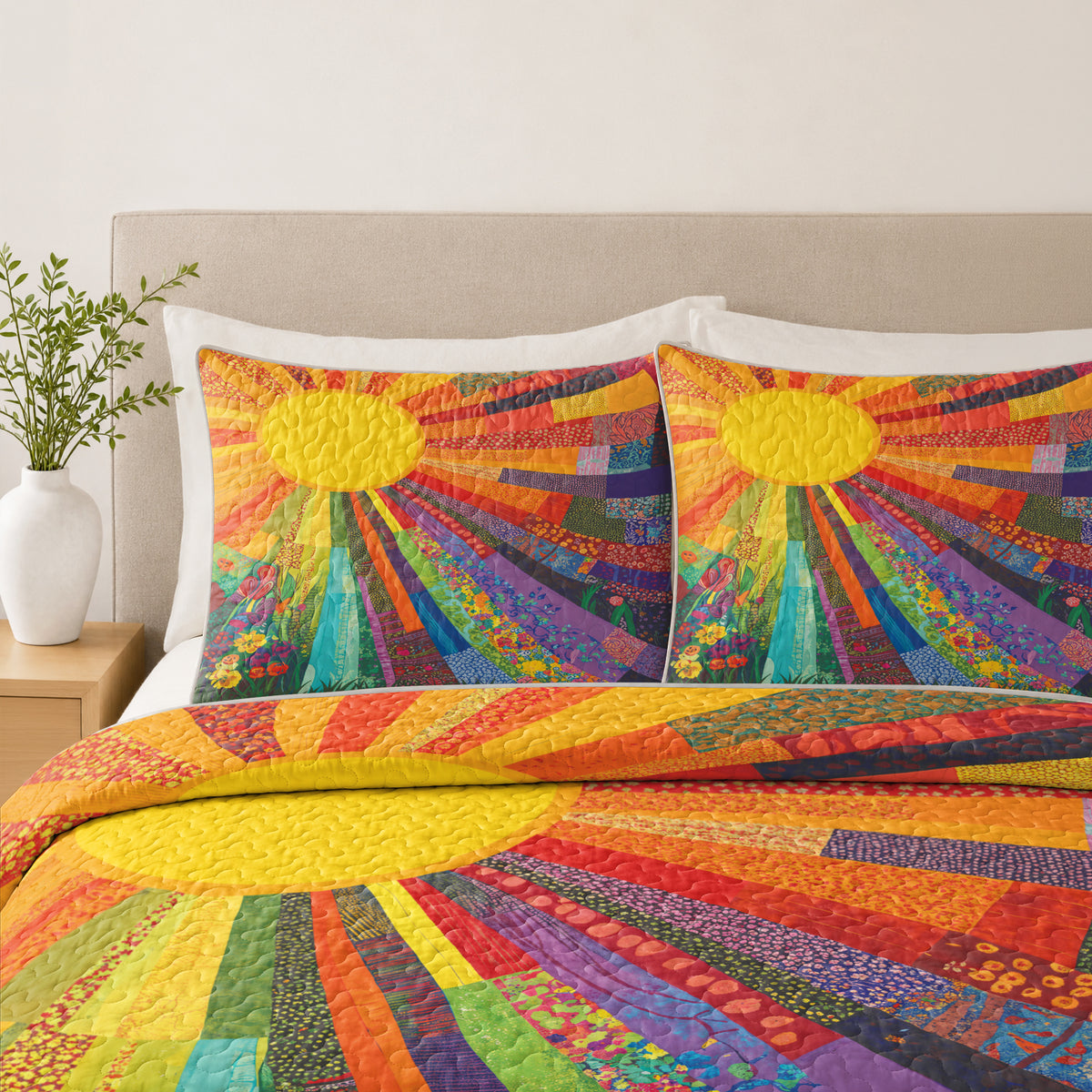 Shineful Quilt 3-Piece Set Sunshine Radiance