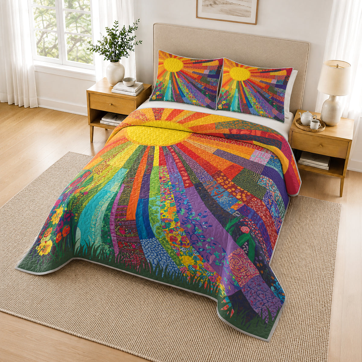 Shineful Quilt 3-Piece Set Sunshine Radiance