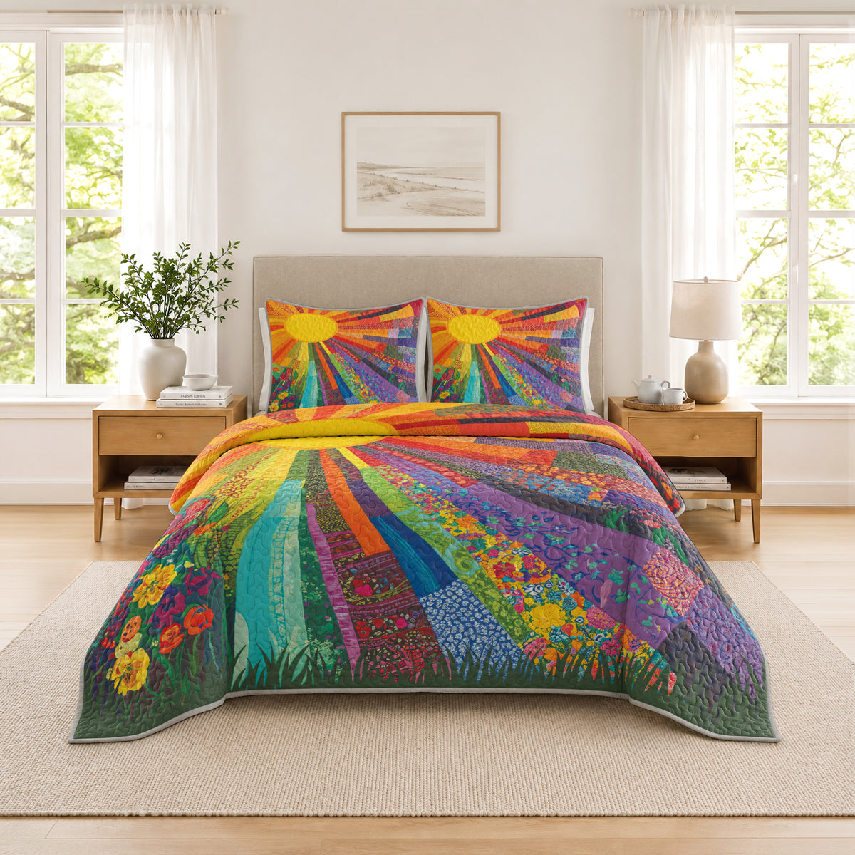 Shineful Quilt 3-Piece Set Sunshine Radiance