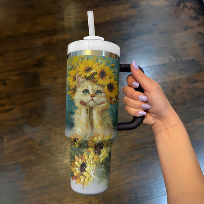 Shineful Tumbler Feline Sunburst