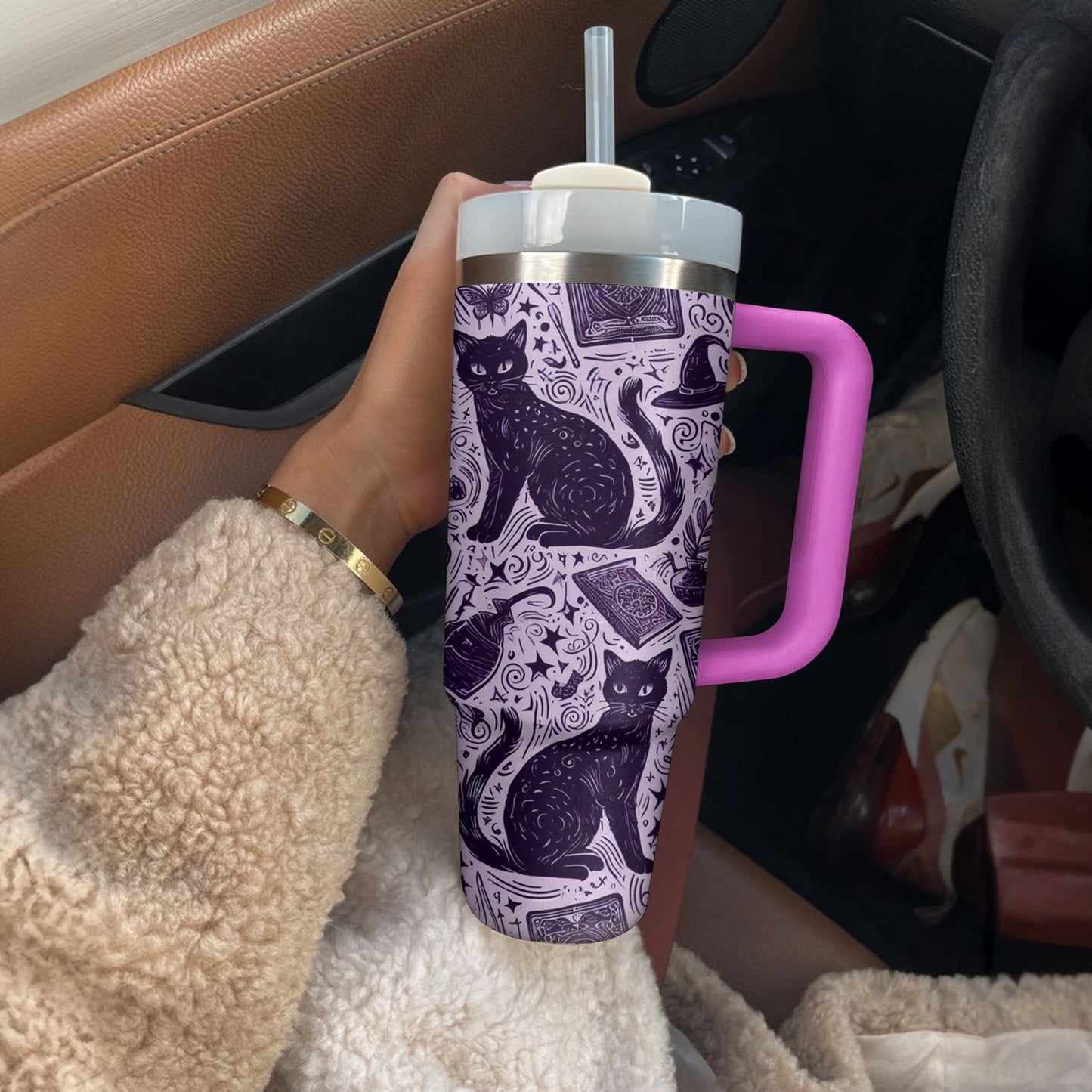 Shineful Tumbler Mystic Black Cat Halloween