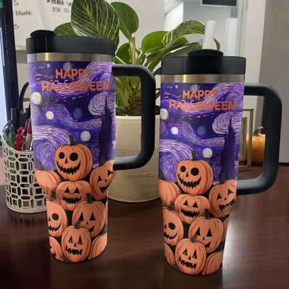 Shineful Tumbler Pumpkin Starry Night