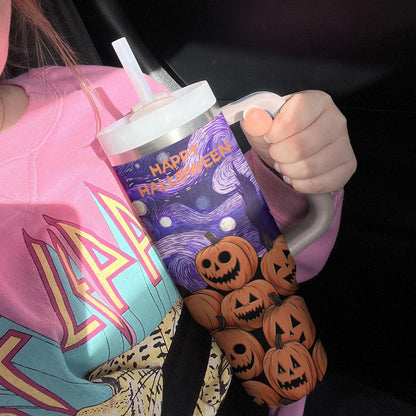 Shineful Tumbler Pumpkin Starry Night