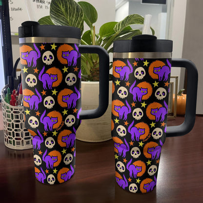 Shineful Tumbler Spooky Night Cats
