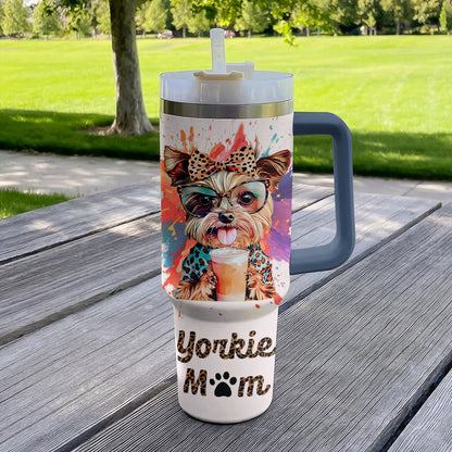 Shineful Tumbler Yorkie Mom