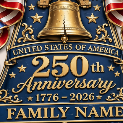 Shineful Liberty Bell Personalized Wood Sign