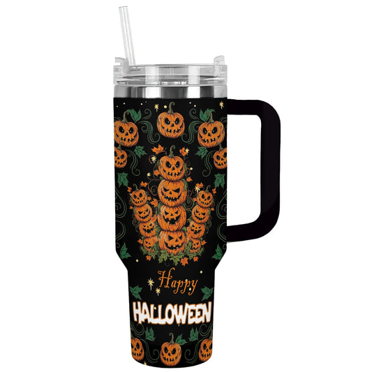 Shineful Tumbler Halloween Pumpkin Stack