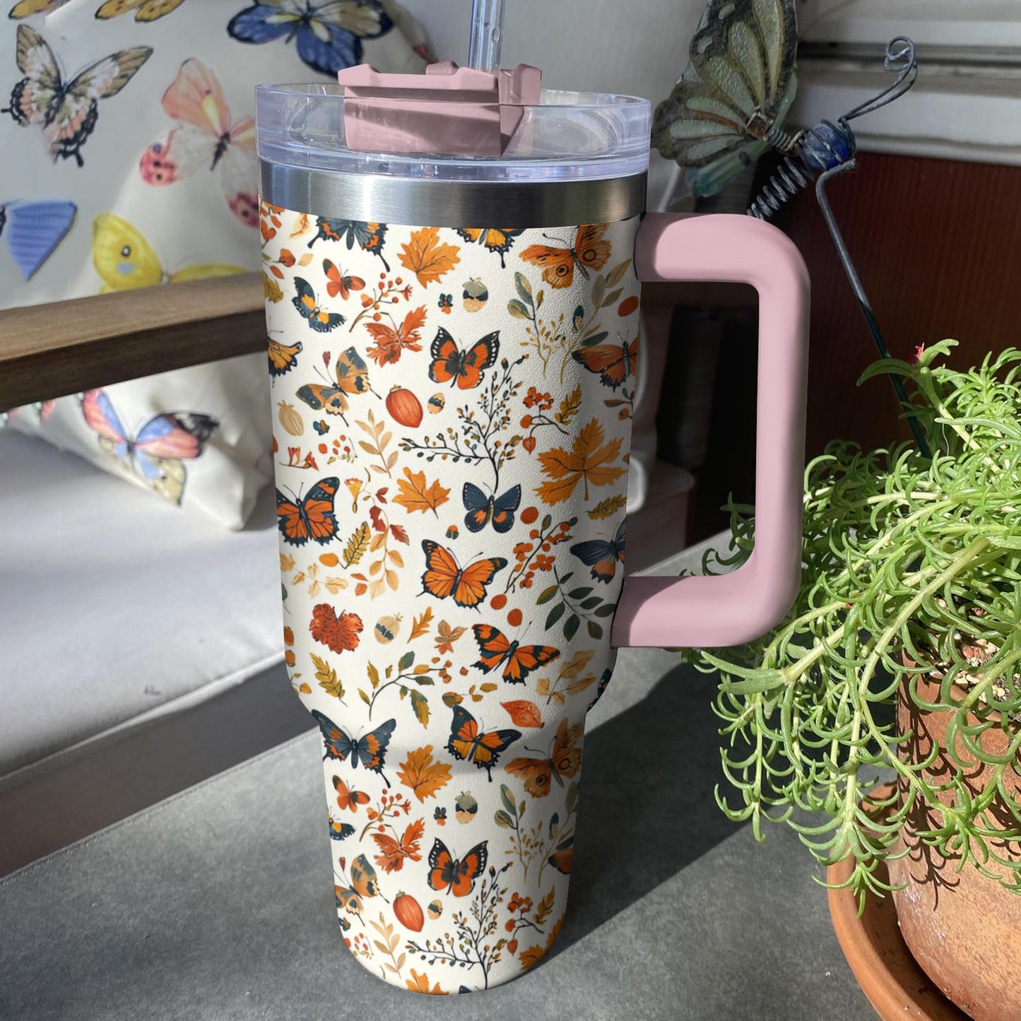 Shineful Tumbler Fall Butterfly