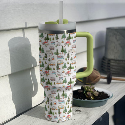 Shineful Tumbler Happy Campsite