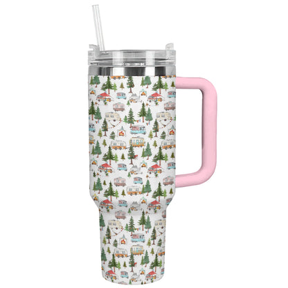 Shineful Tumbler Happy Campsite
