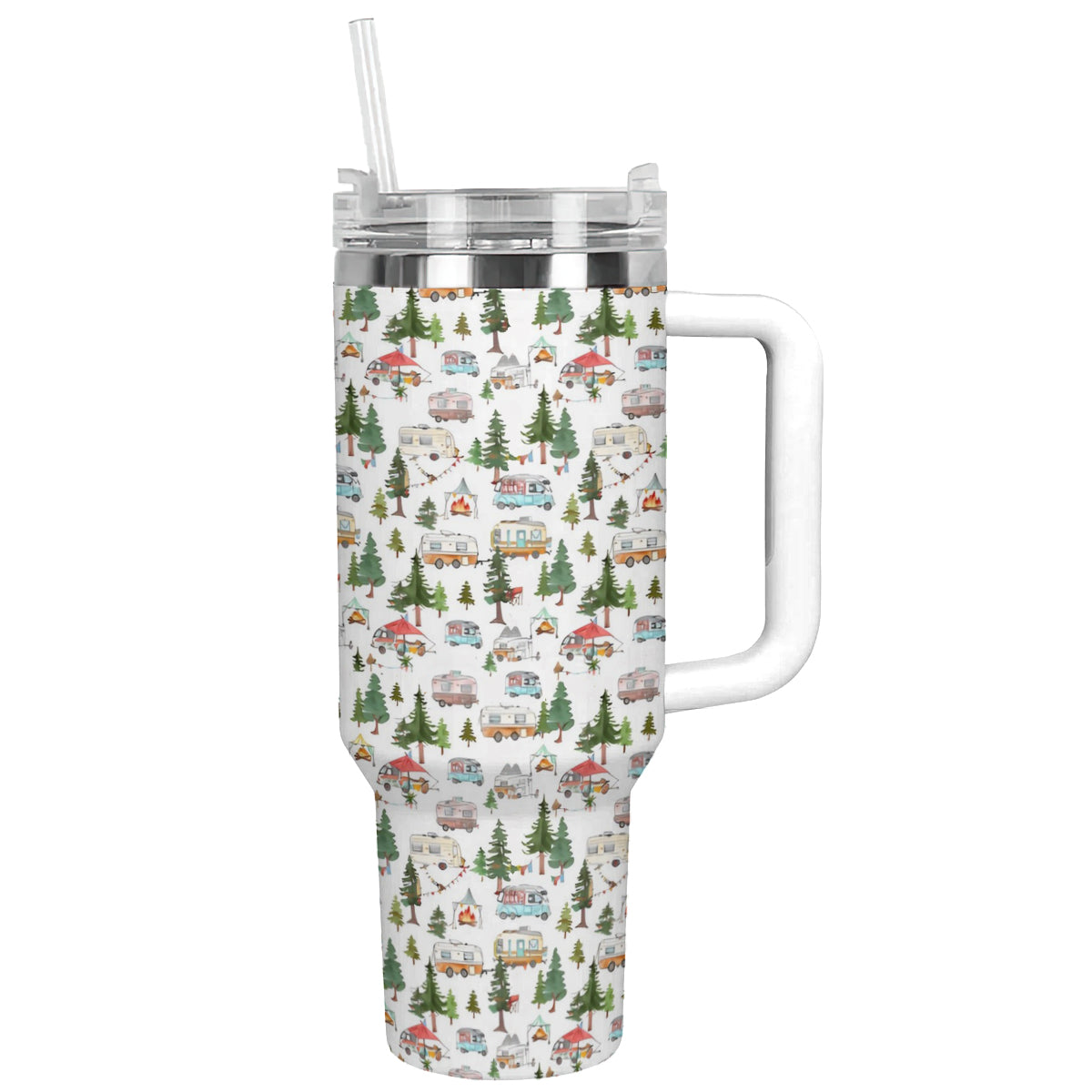 Shineful Tumbler Happy Campsite