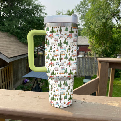 Shineful Tumbler Happy Campsite
