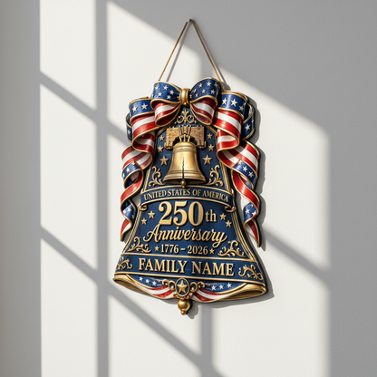 Shineful Liberty Bell Personalized Wood Sign