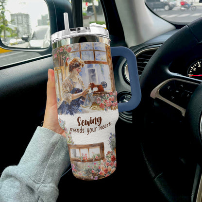 Shineful Tumbler Gorgeous Sewing Girl